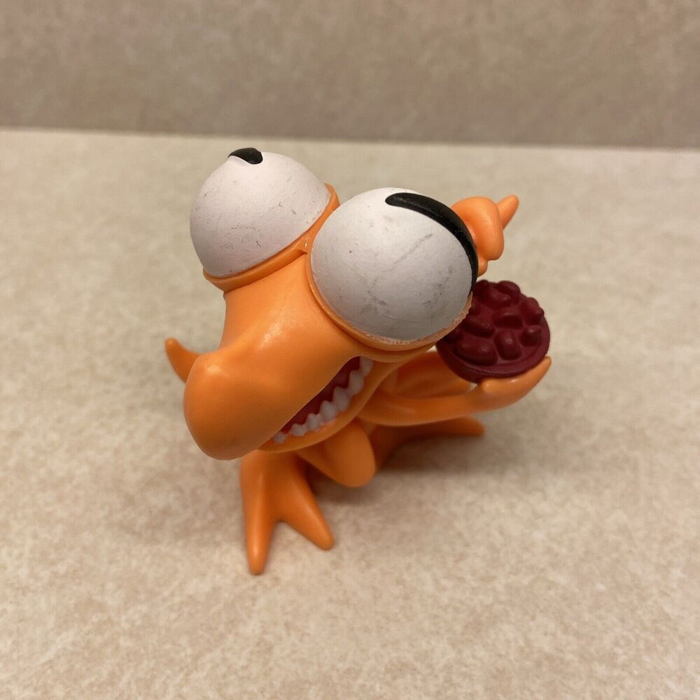 Rainbow Friends Orange Mini Figure Phatmojo Toy - Roy and Charcle w Bowl Lizard